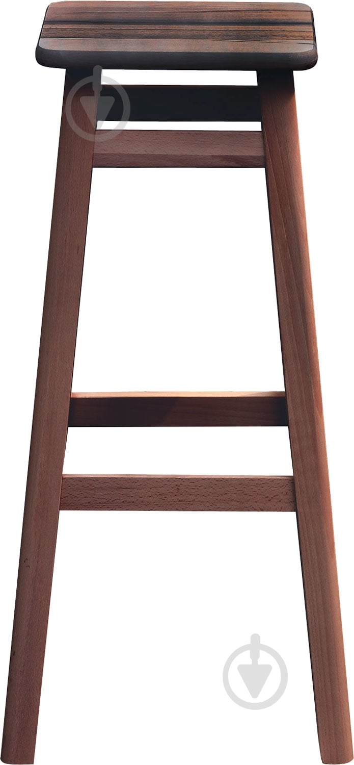 Табурет барный тонований під лак коричневый - фото 2