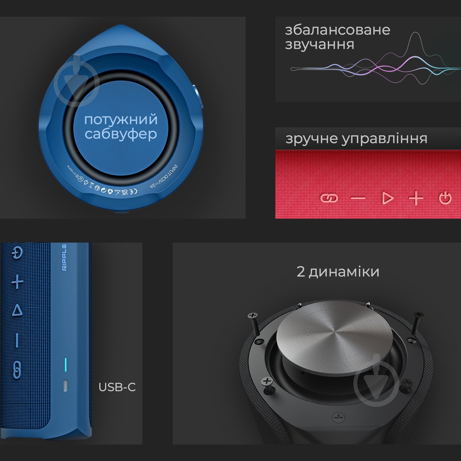 Акустическая система HiFuture blue (ripple.blue.) - фото 7