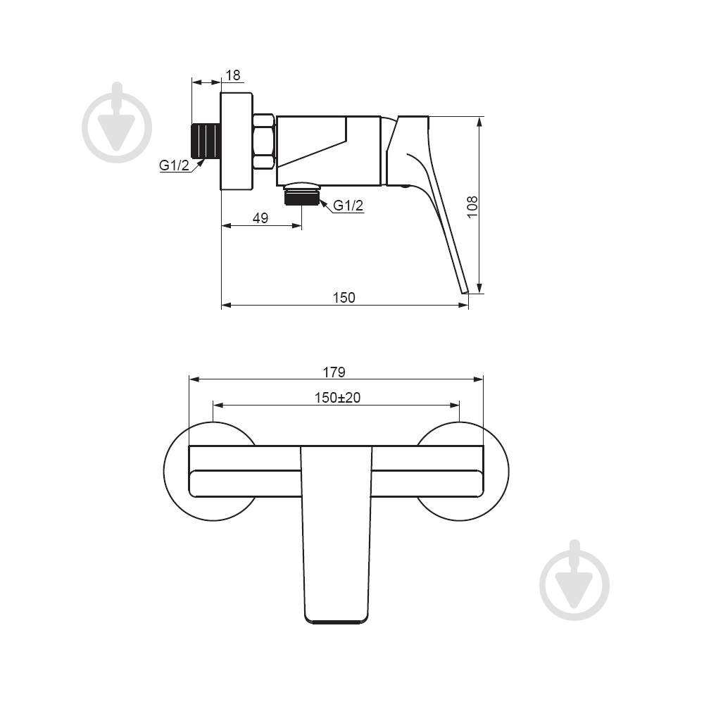 Змішувач для душу Damixa Merkur 402000300 - фото 4 Змішувач для душу Damixa Merkur 402000300 - фото 4