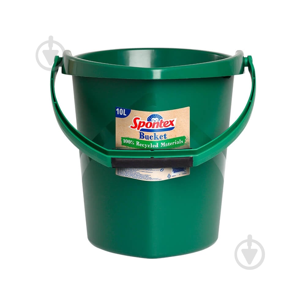 Відро звичайне SPONTEX Eco BUCKET 10 л зелений - фото 1