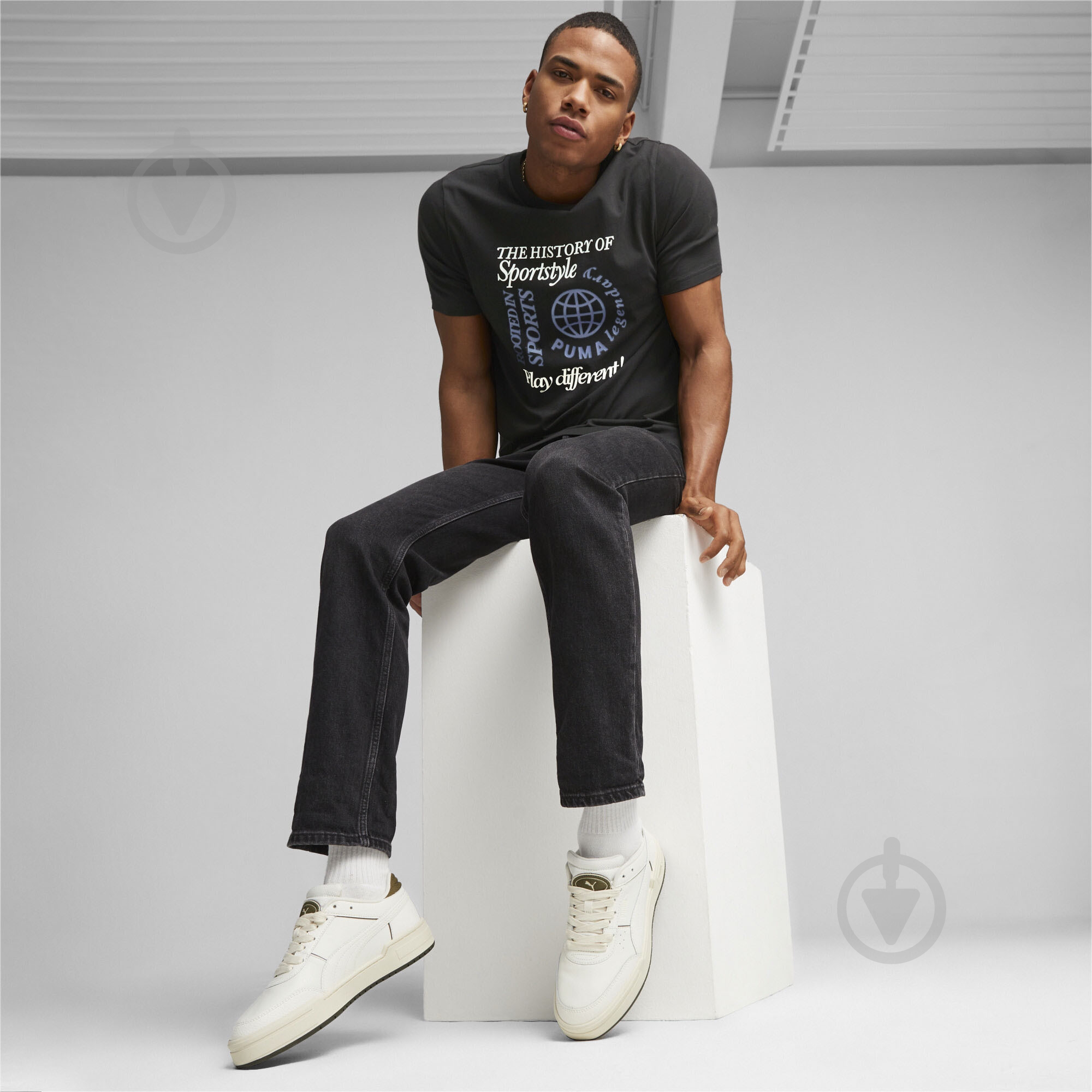 Кроссовки мужские демисезонные Puma CA PRO SPORT 39328202 р.41 бежевые - фото 8