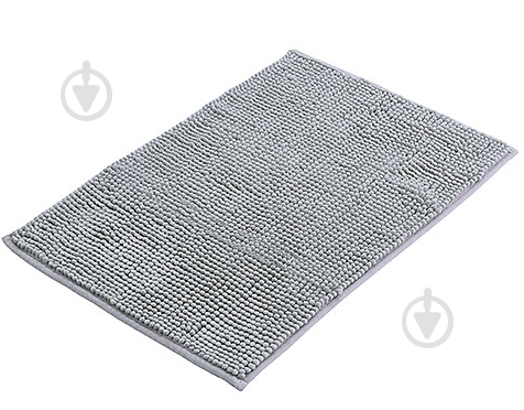 Коврик для ванной комнаты Bisk Basic 6 Chenille 60х40 см серый 7894 - фото 1