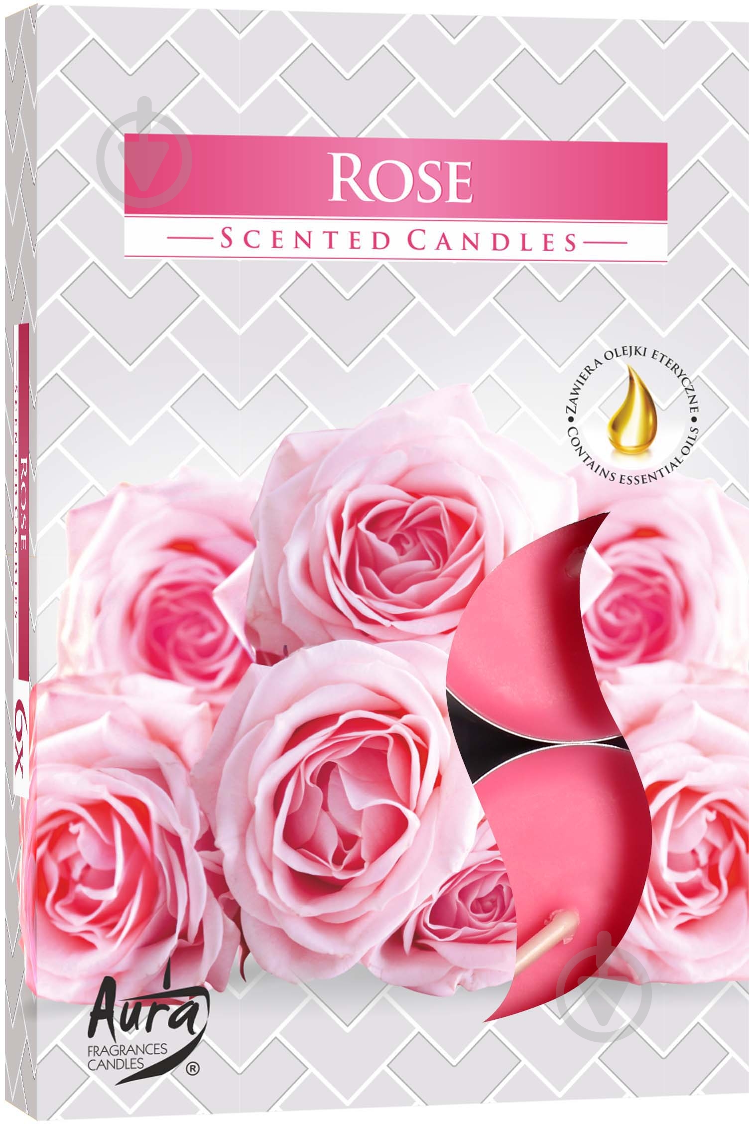 Набор свечей ароматических Bispol Роза - фото 1