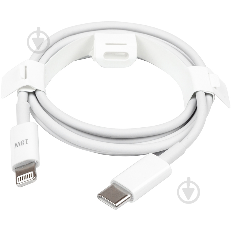 Кабель PowerPlant USB Type-C - Lightning 18W 1 м 1 м white (CA913268) - фото 2