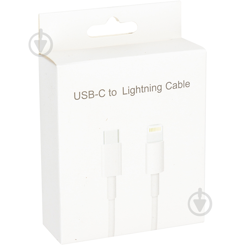 Кабель PowerPlant USB Type-C - Lightning, 12W 1 м white (CA913275) - фото 3 Кабель PowerPlant USB Type-C - Lightning, 12W 1 м white (CA913275) - фото 3