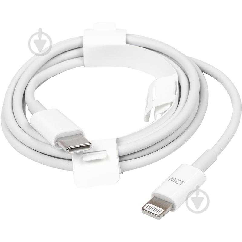 Кабель PowerPlant USB Type-C - Lightning, 12W 1 м white (CA913275) - фото 2 Кабель PowerPlant USB Type-C - Lightning, 12W 1 м white (CA913275) - фото 2