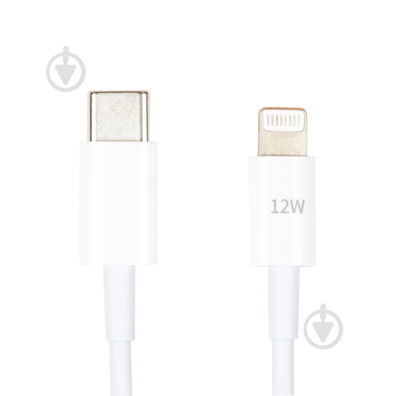 Кабель PowerPlant USB Type-C - Lightning, 12W 1 м white (CA913275) - фото 1 Кабель PowerPlant USB Type-C - Lightning, 12W 1 м white (CA913275) - фото 1