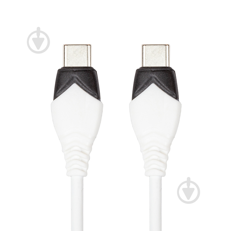 Кабель PowerPlant USB Type-C - USB Type-C 1 м white (CA913282) - фото 1