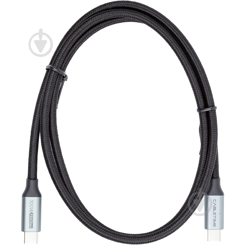 Кабель PowerPlant USB3.1 USB-C - USB-C 1 м серый (CA913312) - фото 2