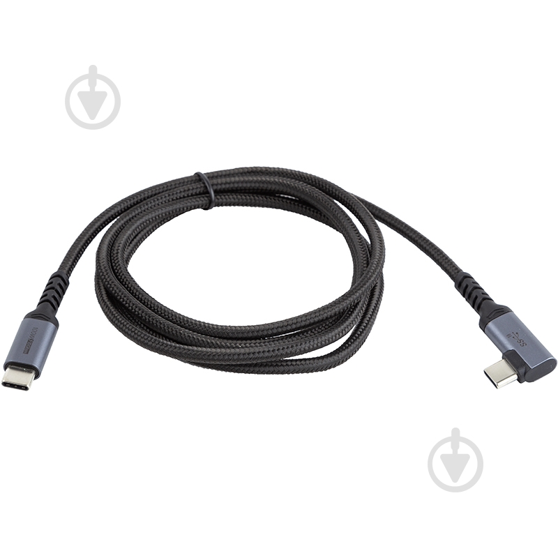 Кабель PowerPlant USB3.1 USB-C - USB-C 1 м сірий (CA913329) - фото 3