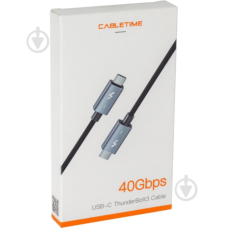 Кабель PowerPlant Thunderbolt 3 USB-C - USB-C 1 м серый (CA913336) - фото 4