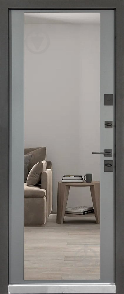 Двері вхідні Булат Ультра (квадро) 557/607 сірий 2050x950 мм ліві - фото 3 Двері вхідні Булат Ультра (квадро) 557/607 сірий 2050x950 мм ліві - фото 3