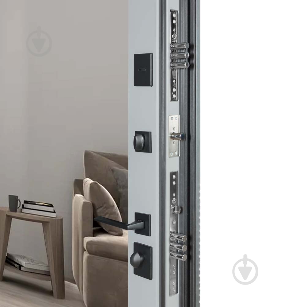 Двері вхідні Булат Ультра (квадро) 557/607 сірий 2050x950 мм ліві - фото 5 Двері вхідні Булат Ультра (квадро) 557/607 сірий 2050x950 мм ліві - фото 5