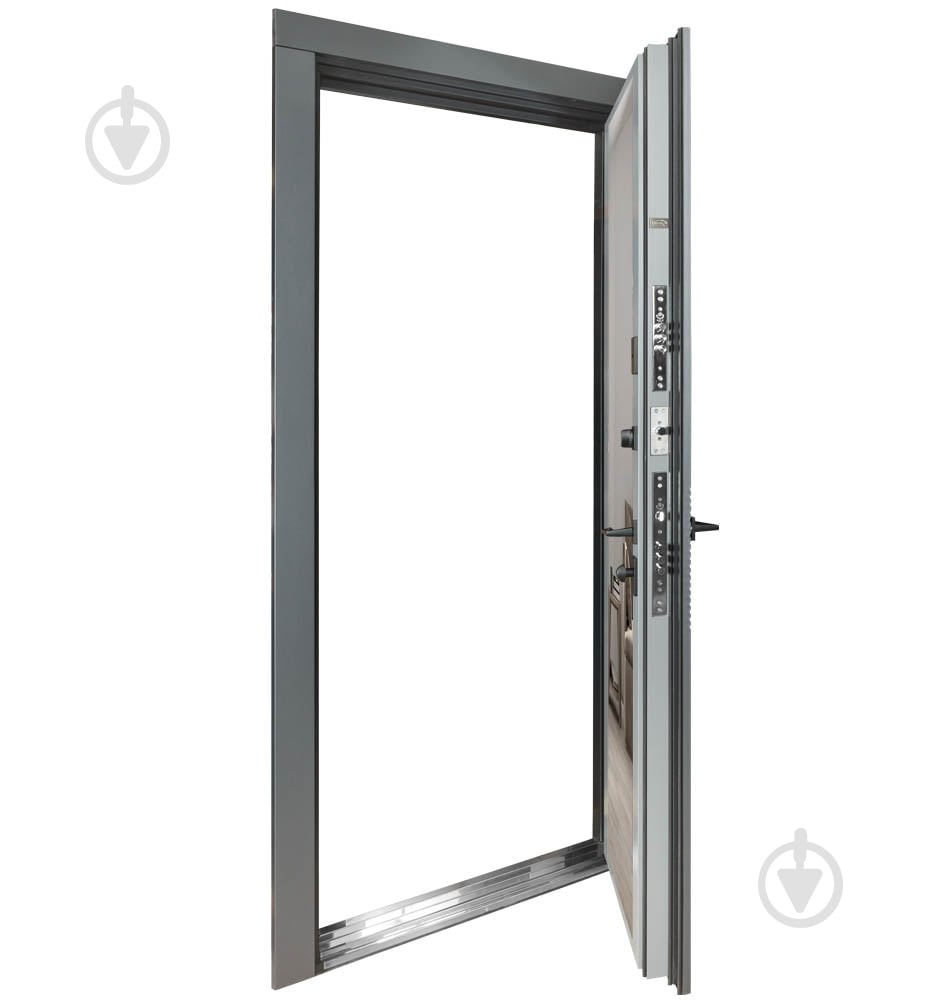 Двері вхідні Булат Ультра (квадро) 557/607 сірий 2050x950 мм ліві - фото 4 Двері вхідні Булат Ультра (квадро) 557/607 сірий 2050x950 мм ліві - фото 4