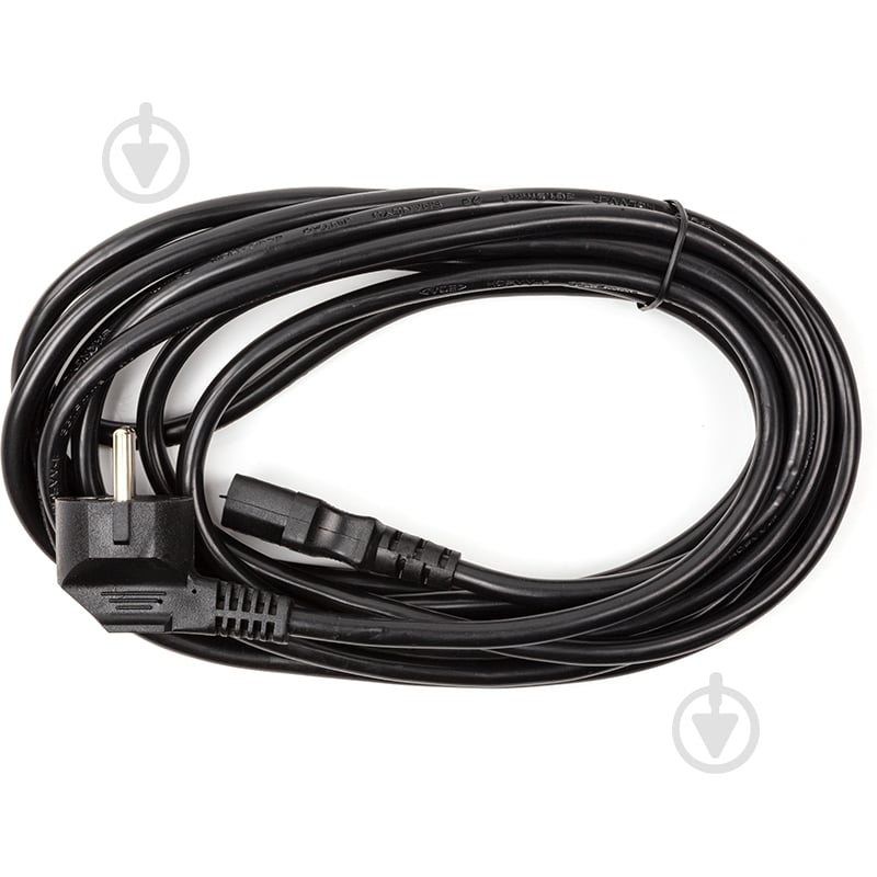 Кабель живлення PowerPlant CEE7/17-C13 Cu 3x1.5 кв мм 5 м чорний (CC360345) - фото 3