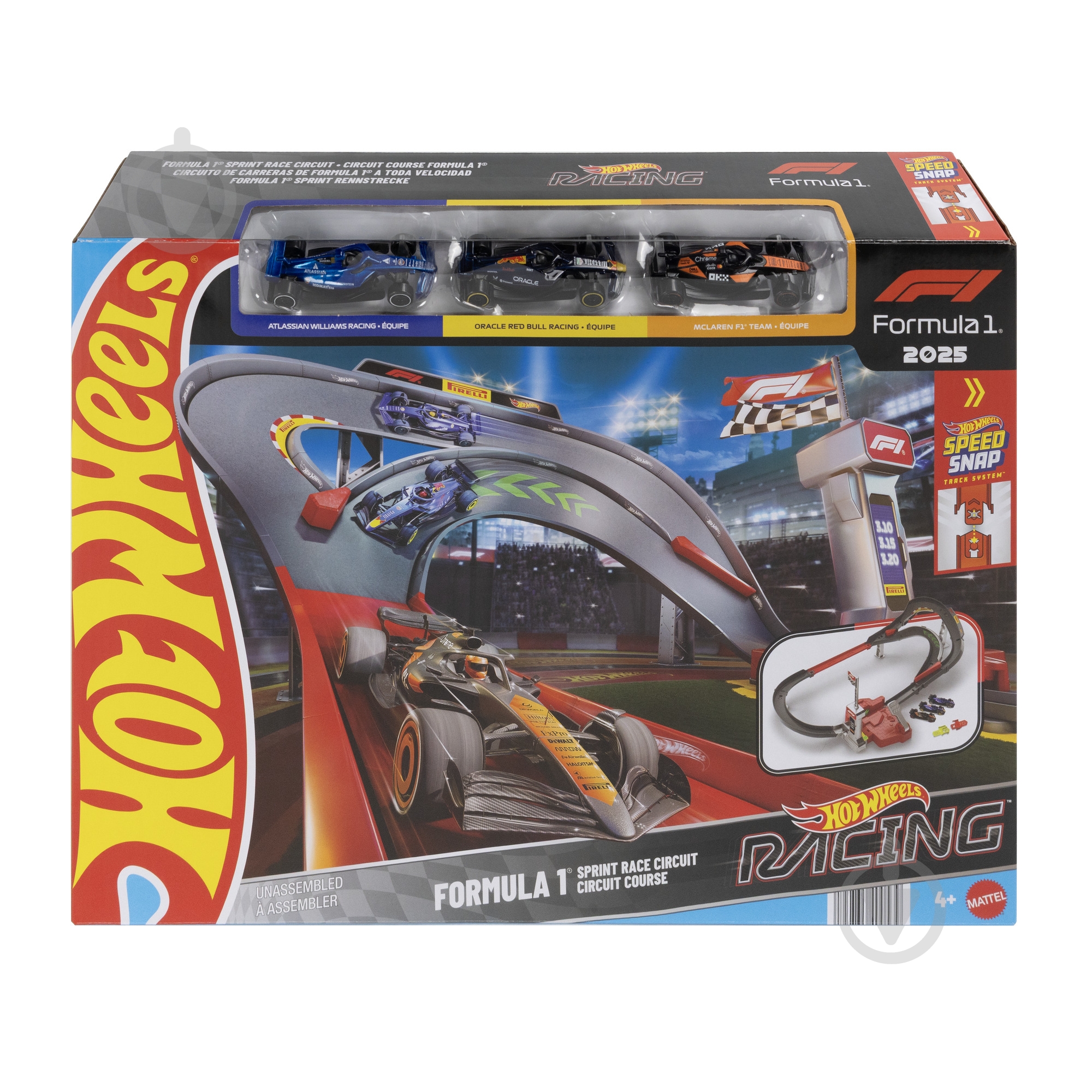 Трек Hot Wheels Формула 1®" 1:64 JNN32 - фото 6 Трек Hot Wheels Формула 1®" 1:64 JNN32 - фото 6