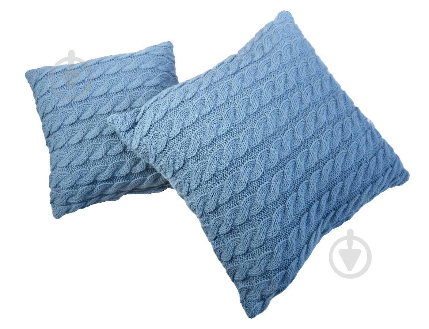 Подушка декоративна Коси волошкова 33x33 см блакитний - фото 4 Подушка декоративна Коси волошкова 33x33 см блакитний - фото 4