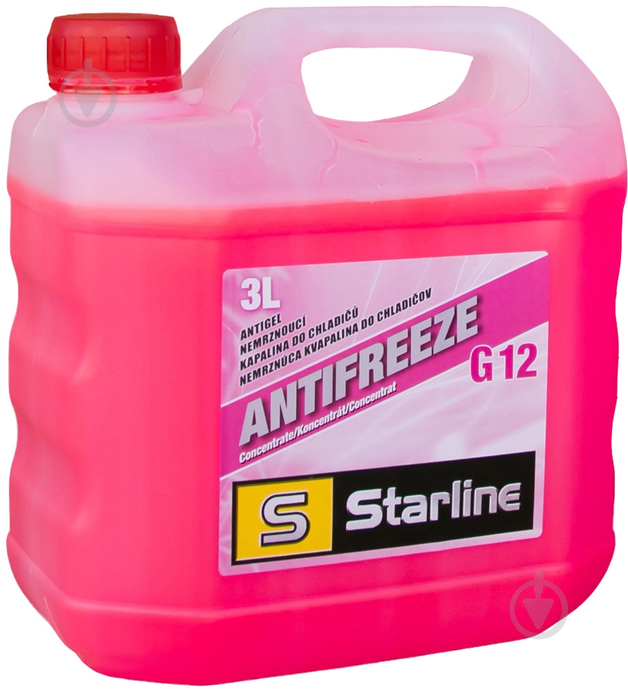 Антифриз STARLINE G12 -40 °C G12 концентрат 3 л червоний (NA G12-3) - фото 1