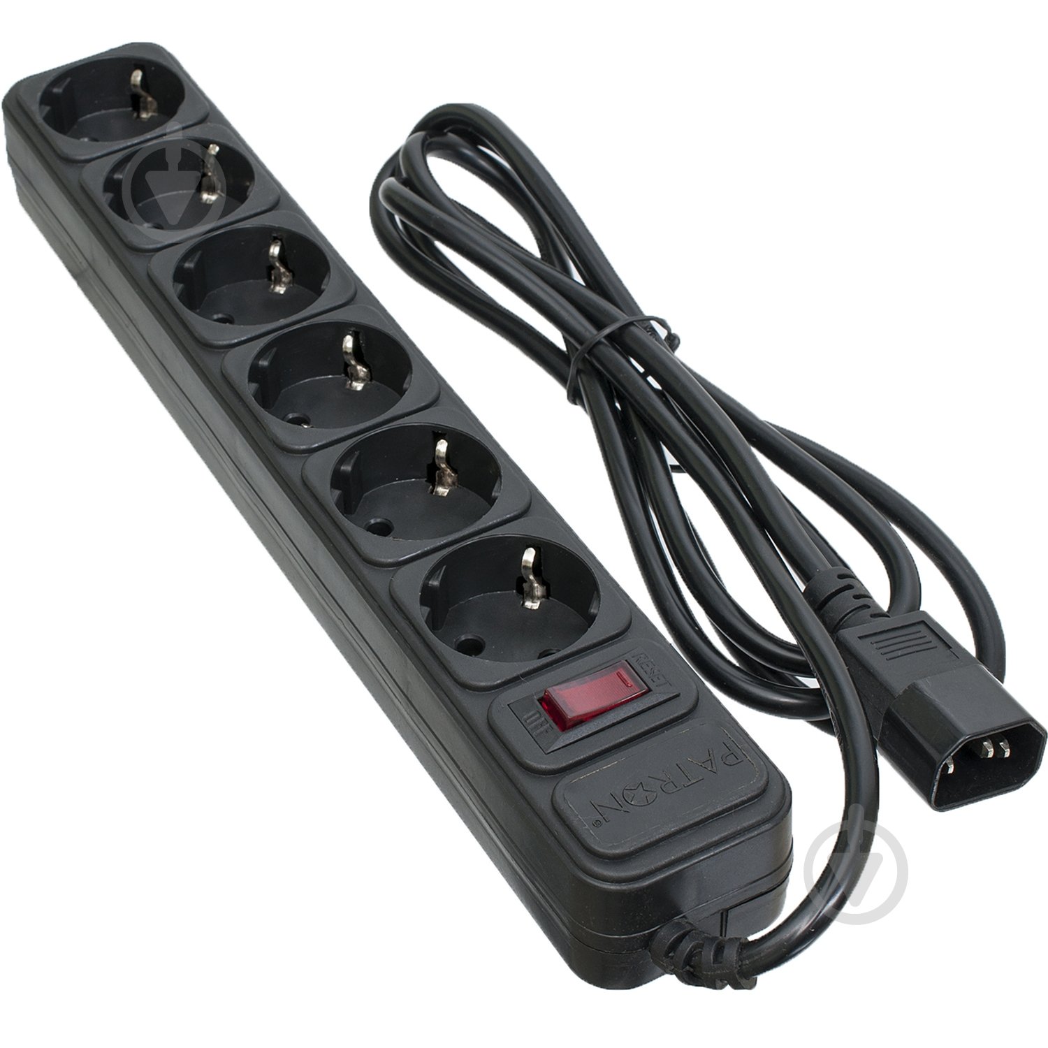 Мережевий фільтр Patron для ДБЖ 3x1 мм2 (SP-1065U) із заземленням 6 гн. чорний 2 м EXT-PN-SP-1065U - фото 1 Мережевий фільтр Patron для ДБЖ 3x1 мм2 (SP-1065U) із заземленням 6 гн. чорний 2 м EXT-PN-SP-1065U - фото 1