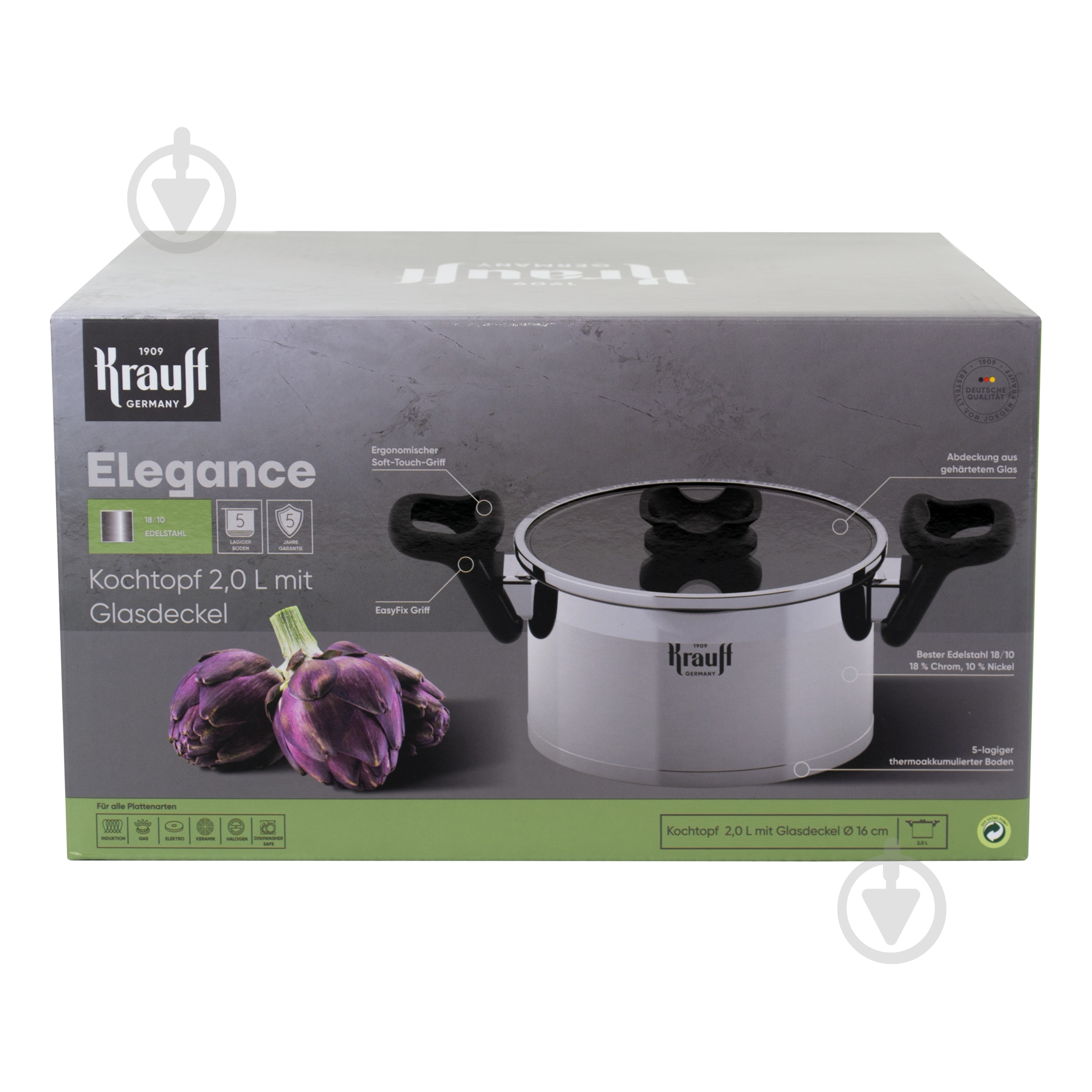 Кастрюля с крышкой Krauff Elegance 2 л 26-247-028 - фото 27