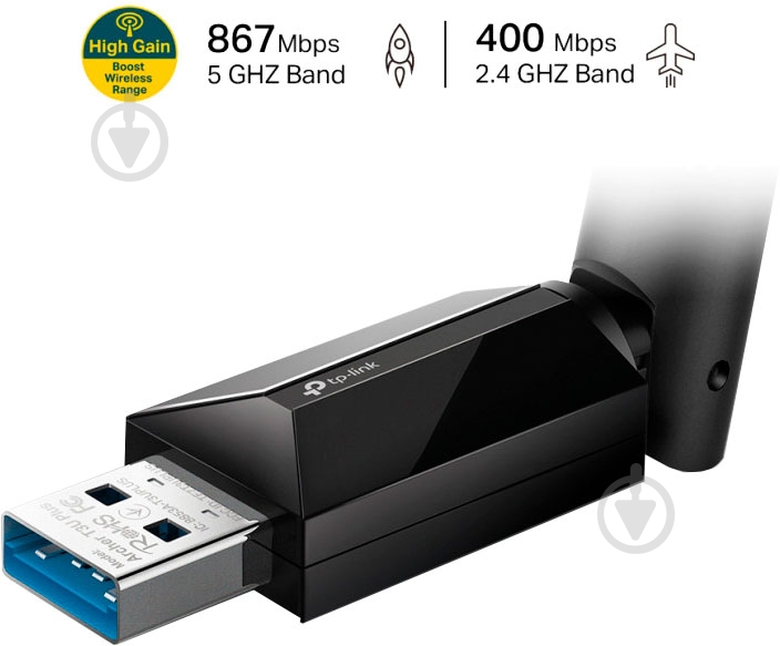 Мережева карта TP-Link ARCHER-T3U-PLUS - фото 2 Мережева карта TP-Link ARCHER-T3U-PLUS - фото 2