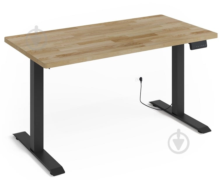 Стіл комп'ютерний BIM Furniture Natural 1400х700х720 мм чорний матовий / дуб натуральний - фото 1 Стіл комп'ютерний BIM Furniture Natural 1400х700х720 мм чорний матовий / дуб натуральний - фото 1