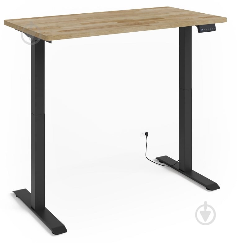 Стіл комп'ютерний BIM Furniture Natural 1400х700х720 мм чорний матовий / дуб натуральний - фото 2 Стіл комп'ютерний BIM Furniture Natural 1400х700х720 мм чорний матовий / дуб натуральний - фото 2