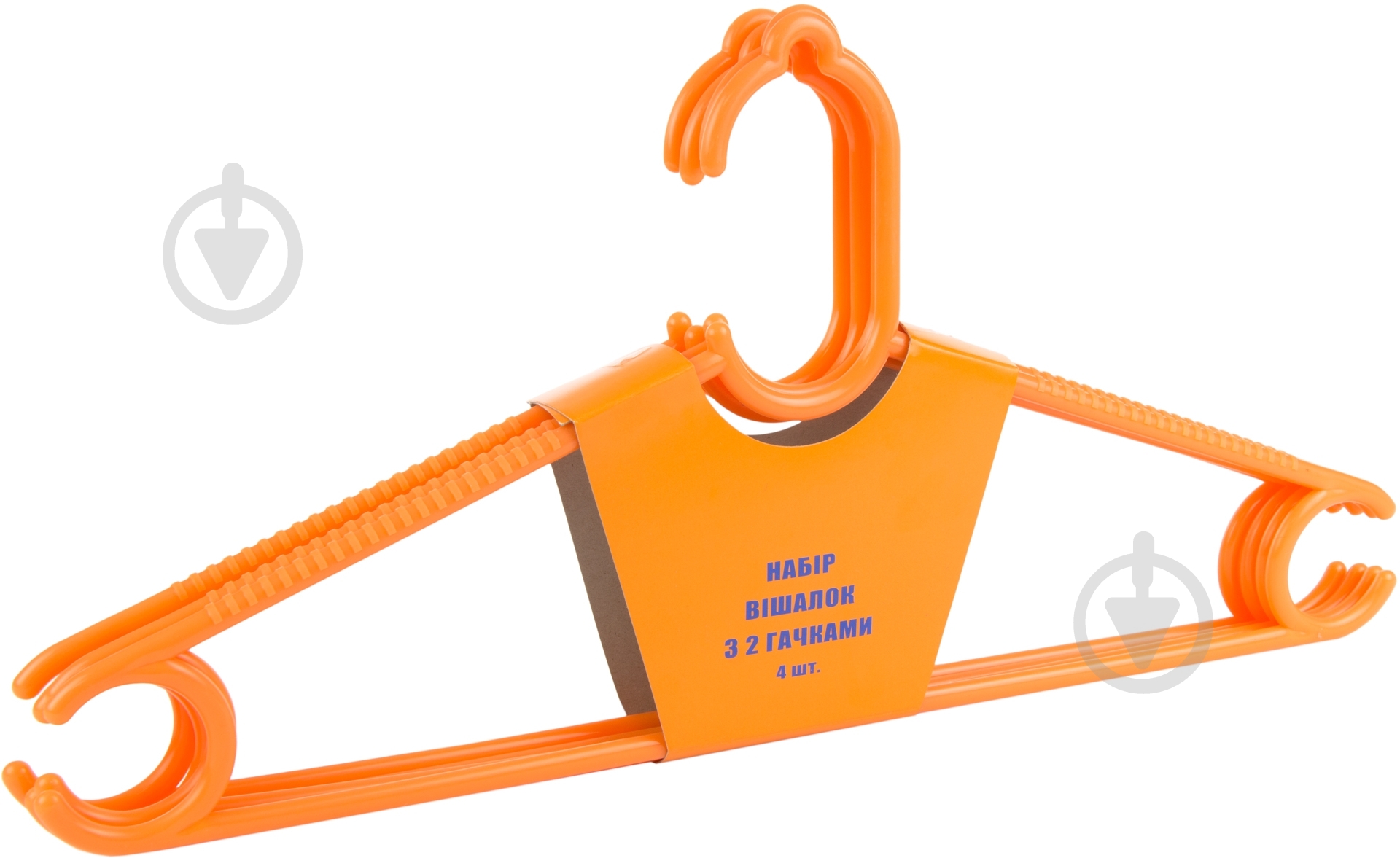 Набор плечиков UP! (Underprice) MJP01 с крючками 40 см 4 шт. - фото 1