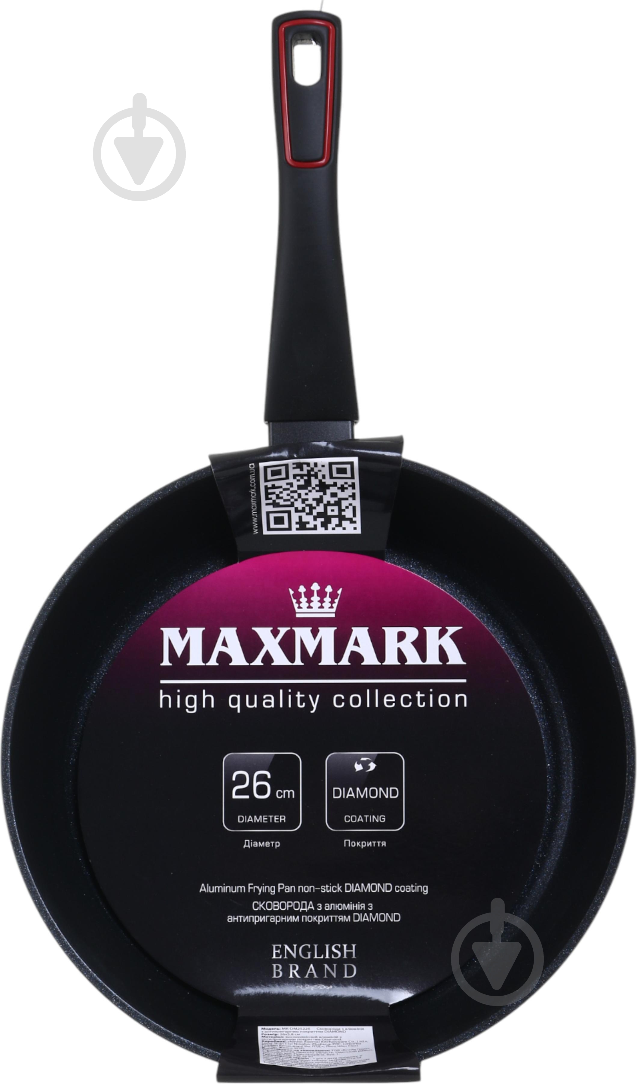 Сковорода Maxmark Diamond Deep 26 см MK-DM25226 - фото 6