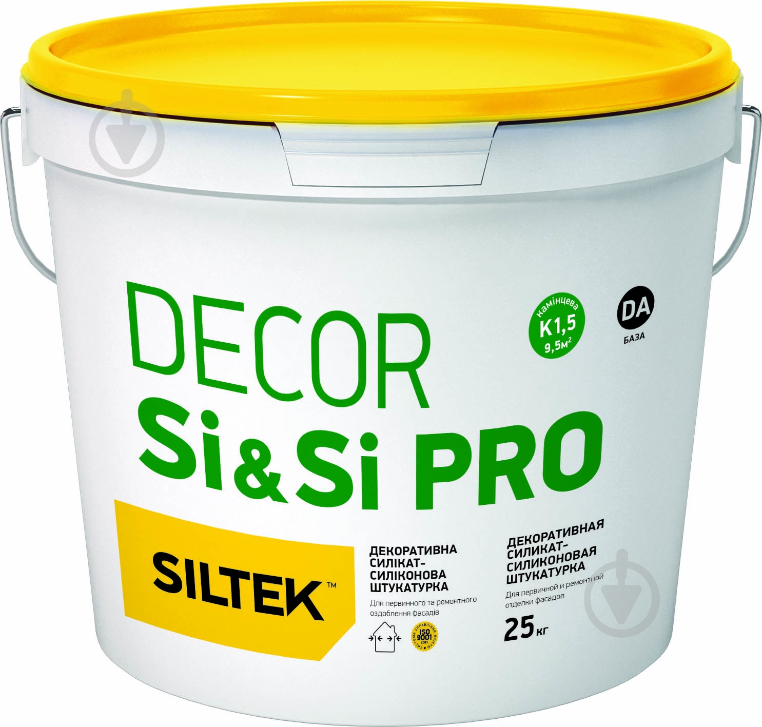 Декоративна штукатурка камінцева Siltek Decor Si&Si Pro (DA) 25 кг білий - фото 1