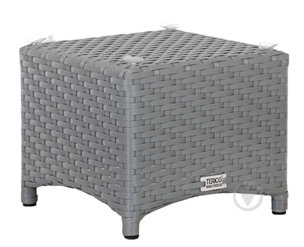 Столик TERICO Бали 35x35 см серый - фото 1 Столик TERICO Бали 35x35 см серый - фото 1