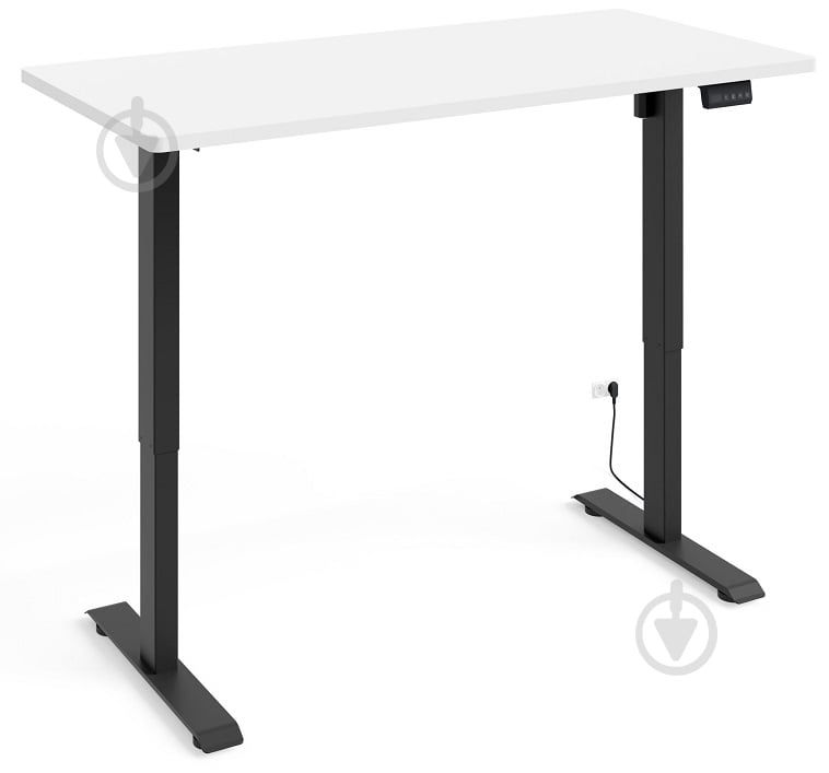 Стіл комп'ютерний BIM Furniture BIMotion 1200х650х730 мм білий матовий / чорний матовий - фото 2 Стіл комп'ютерний BIM Furniture BIMotion 1200х650х730 мм білий матовий / чорний матовий - фото 2