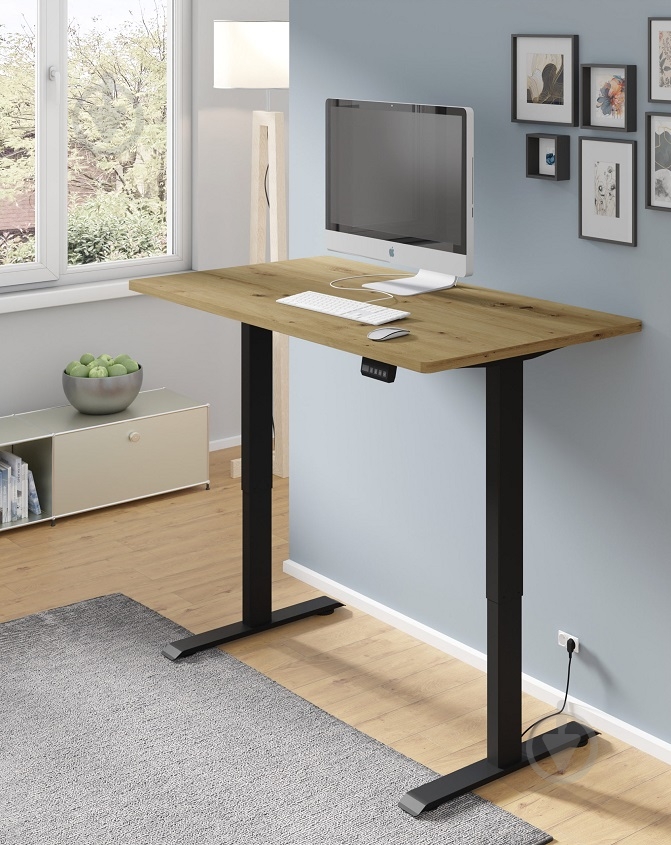 Стіл комп'ютерний BIM Furniture BIMotion 1200х650х730 мм дуб артізан / чорний матовий - фото 10 Стіл комп'ютерний BIM Furniture BIMotion 1200х650х730 мм дуб артізан / чорний матовий - фото 10