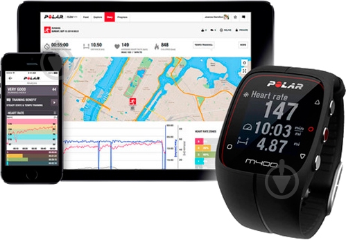 Смарт-часы Polar M400 HR black (90053836) - фото 5 Смарт-часы Polar M400 HR black (90053836) - фото 5