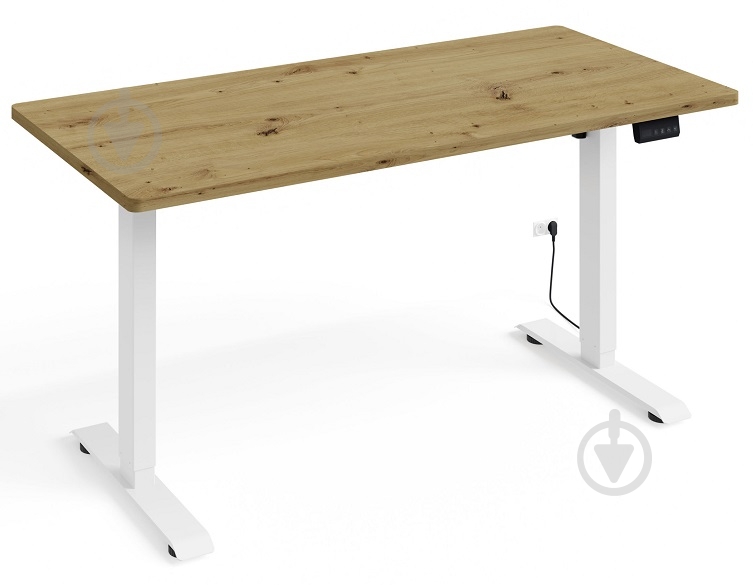 Стіл комп'ютерний BIM Furniture BIMotion 1400х700х730 мм дуб артізан / білий матовий - фото 1 Стіл комп'ютерний BIM Furniture BIMotion 1400х700х730 мм дуб артізан / білий матовий - фото 1