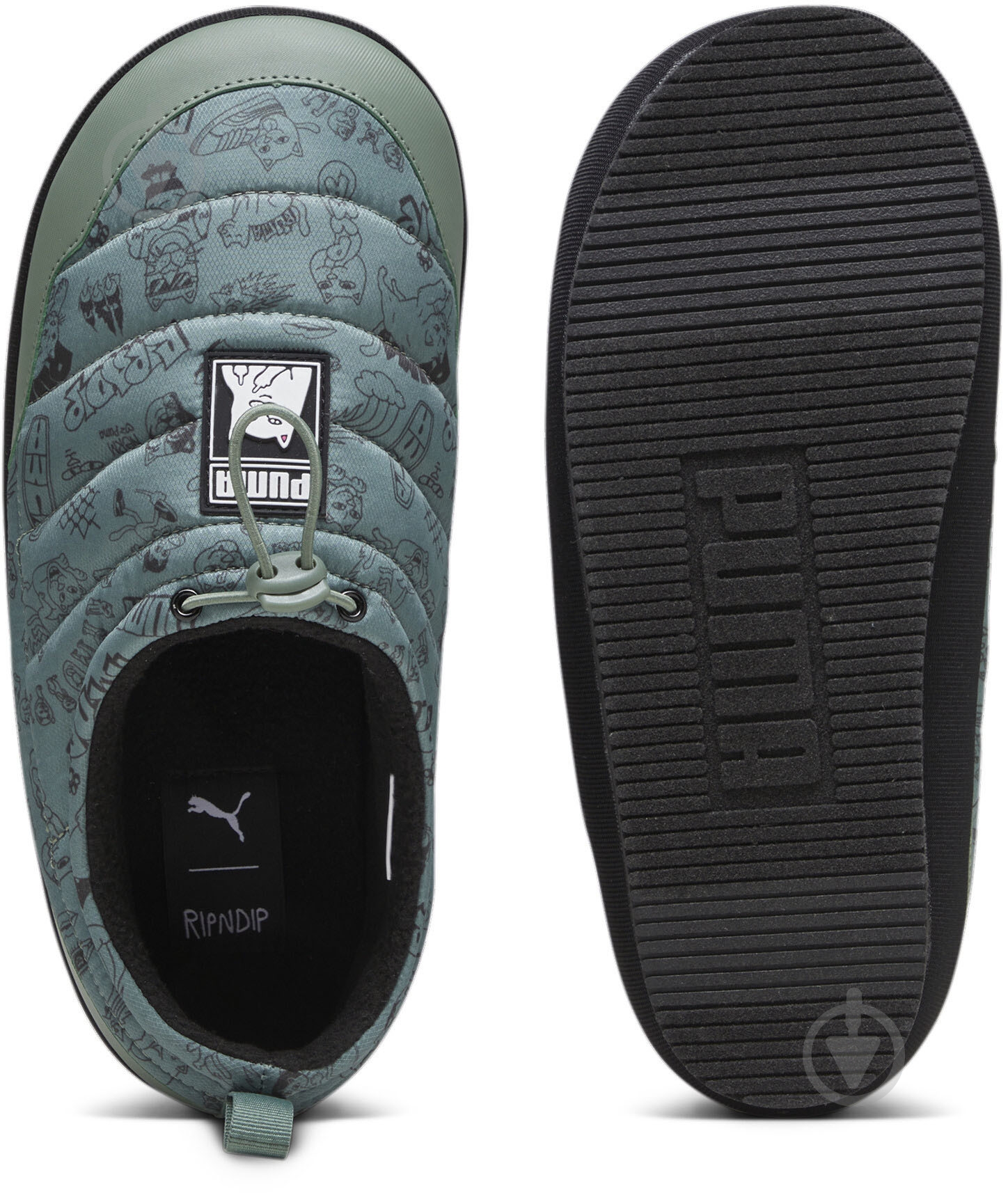 Тапочки Puma TUFF PLUS RIPNDIP 39354001 р.46 зеленый - фото 6