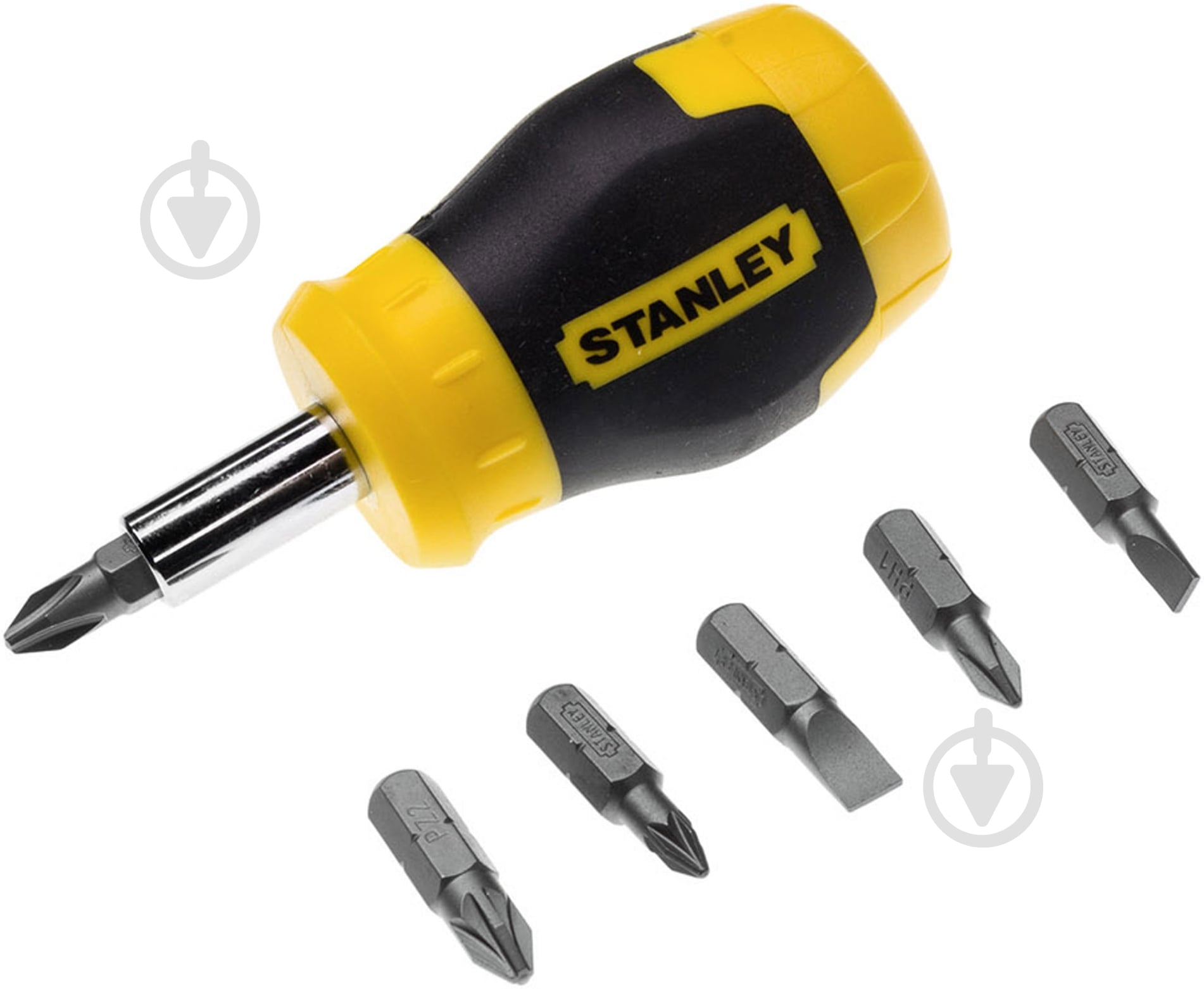ᐉ Отвертка со сменными насадками Stanley MULTIBIT STUBBY 0-66-357