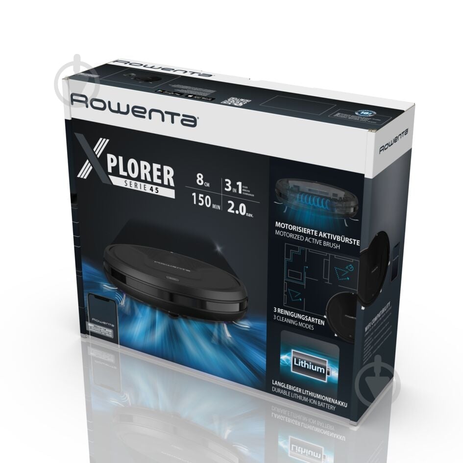 Робот-пылесос Rowenta X-PLORER SERIE 45 RR8227WH white - фото 10 Робот-пылесос Rowenta X-PLORER SERIE 45 RR8227WH white - фото 10