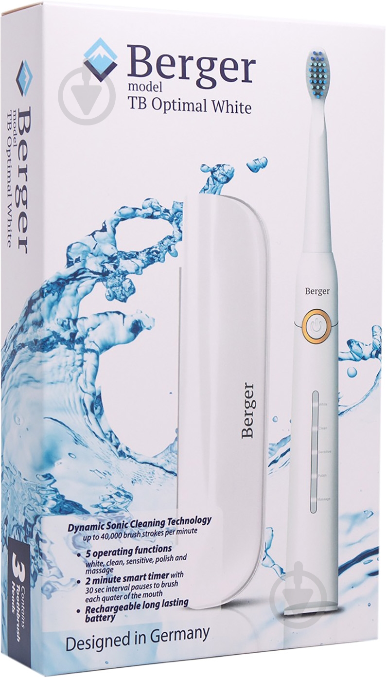 Зубная щетка Berger Optimal White+Case - фото 7
