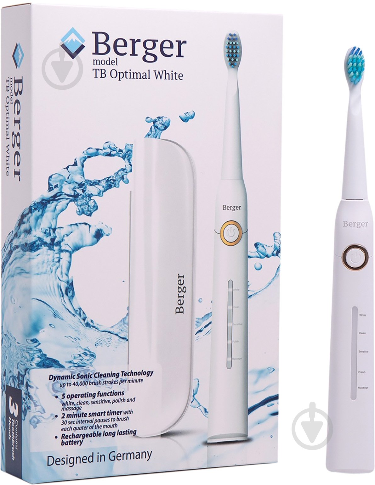 Зубная щетка Berger Optimal White+Case - фото 6