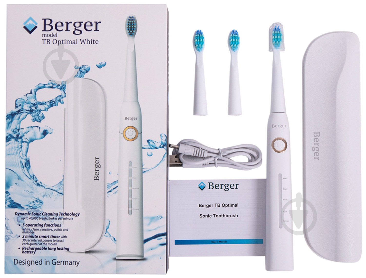 Зубная щетка Berger Optimal White+Case - фото 8