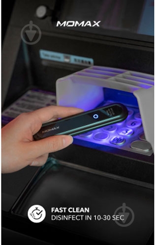 Облучатель Momax QU3D UV-C Pen San (Black) бактерицидный - фото 8 Облучатель Momax QU3D UV-C Pen San (Black) бактерицидный - фото 8