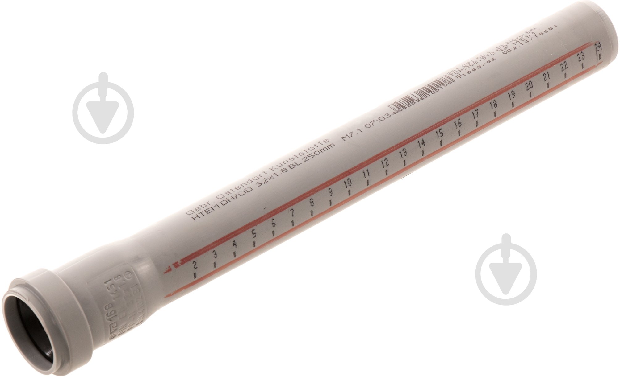 Труба канализационная с раструбом Ostendorf ПП d32х250 мм - фото 4