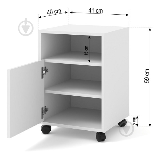 Тумба BIM Furniture BIMotion 410x590x400 мм чорний матовий(BIMOTION_DESK_CABINET_60CM_BLA) - фото 3 Тумба BIM Furniture BIMotion 410x590x400 мм чорний матовий(BIMOTION_DESK_CABINET_60CM_BLA) - фото 3