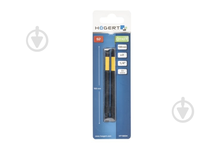 Бита ударная HOEGERT TX27 100 мм 2 шт. HT1S694 - фото 2