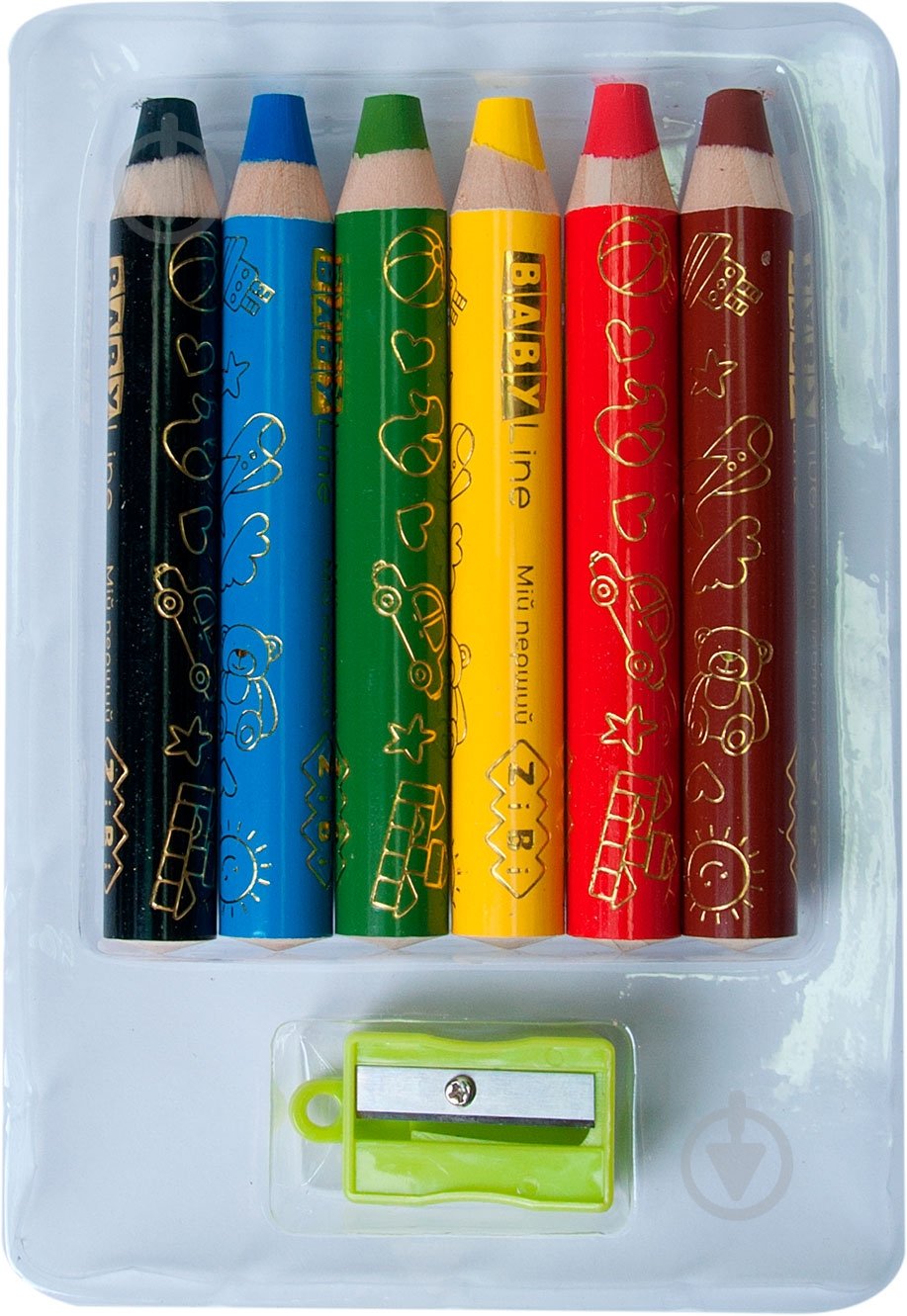 Карандаши цветные SUPER JUMBO ZiBi - фото 2