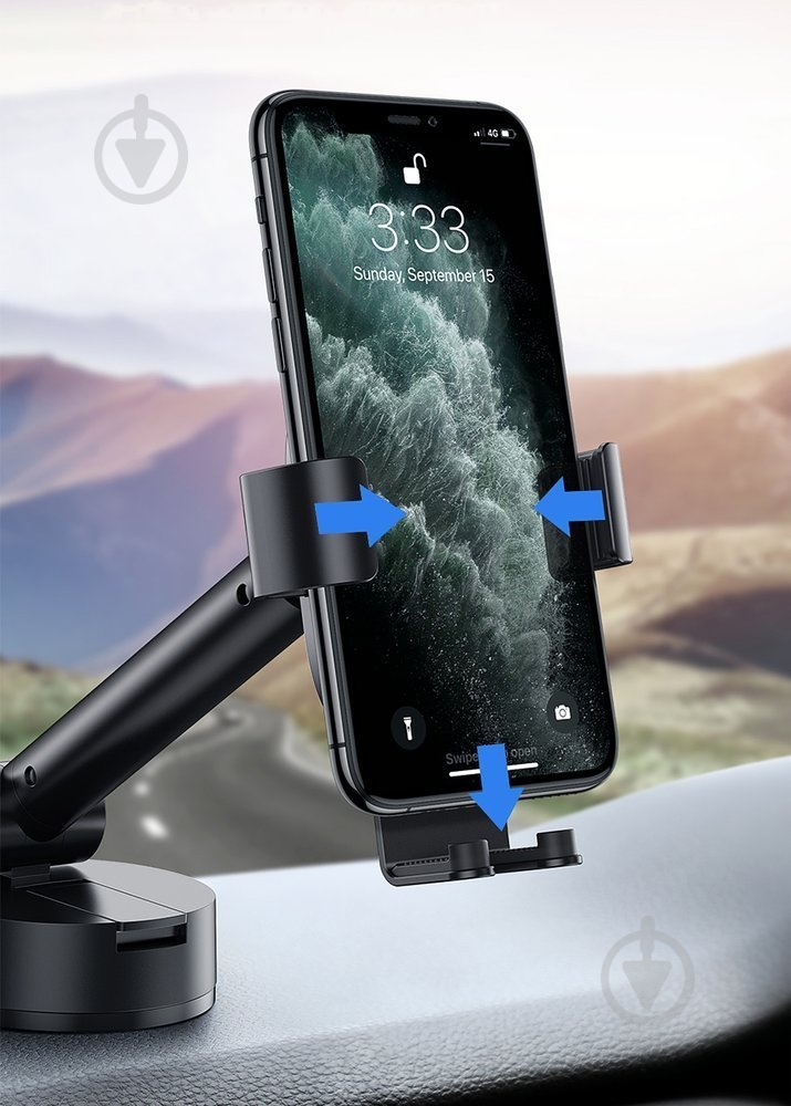 Держатель для смартфона BASEUS SUYL-JY01 черный - фото 13 Держатель для смартфона BASEUS SUYL-JY01 черный - фото 13