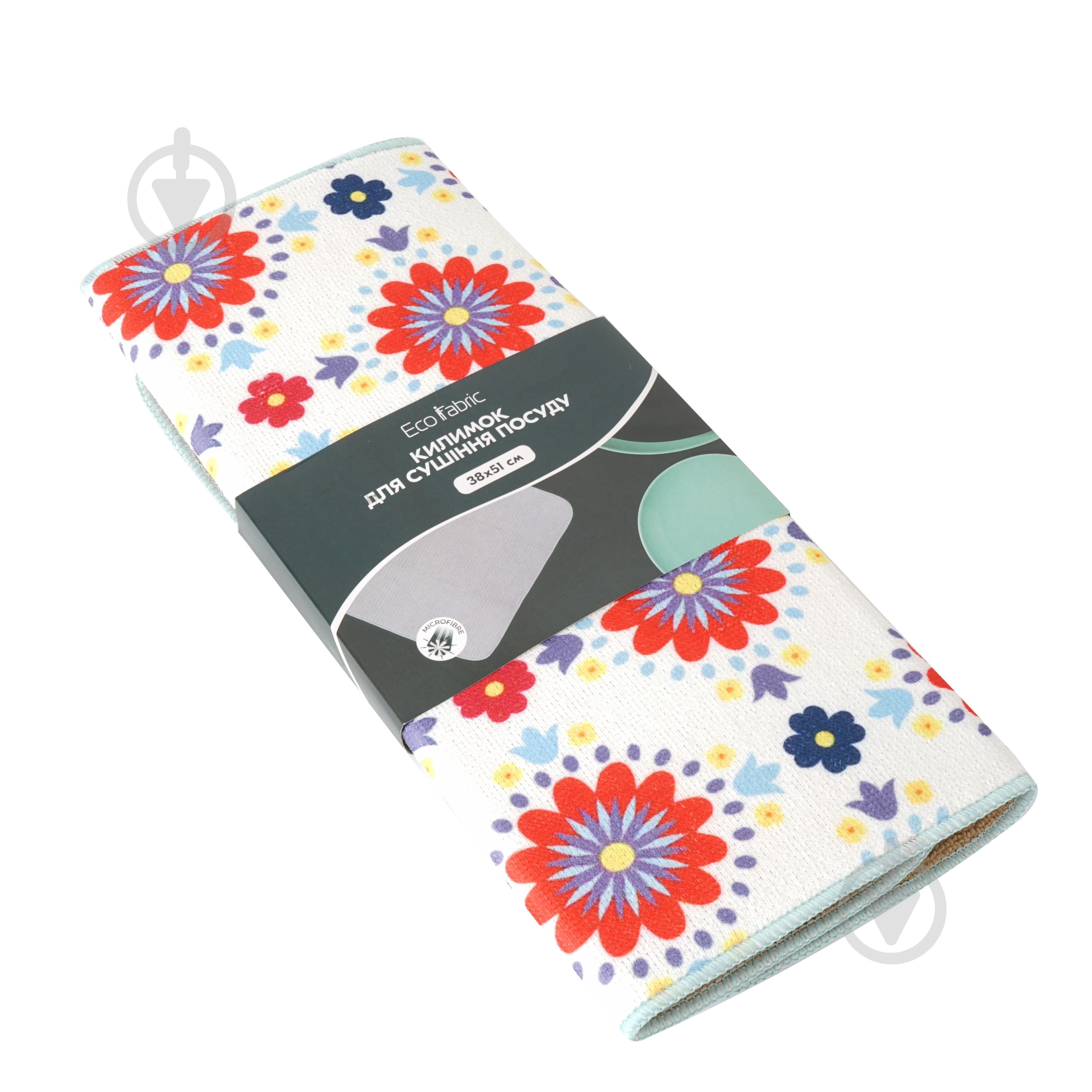 Коврик для посуды Eco Fabric 38 х 51 см цветы - фото 2 Коврик для посуды Eco Fabric 38 х 51 см цветы - фото 2