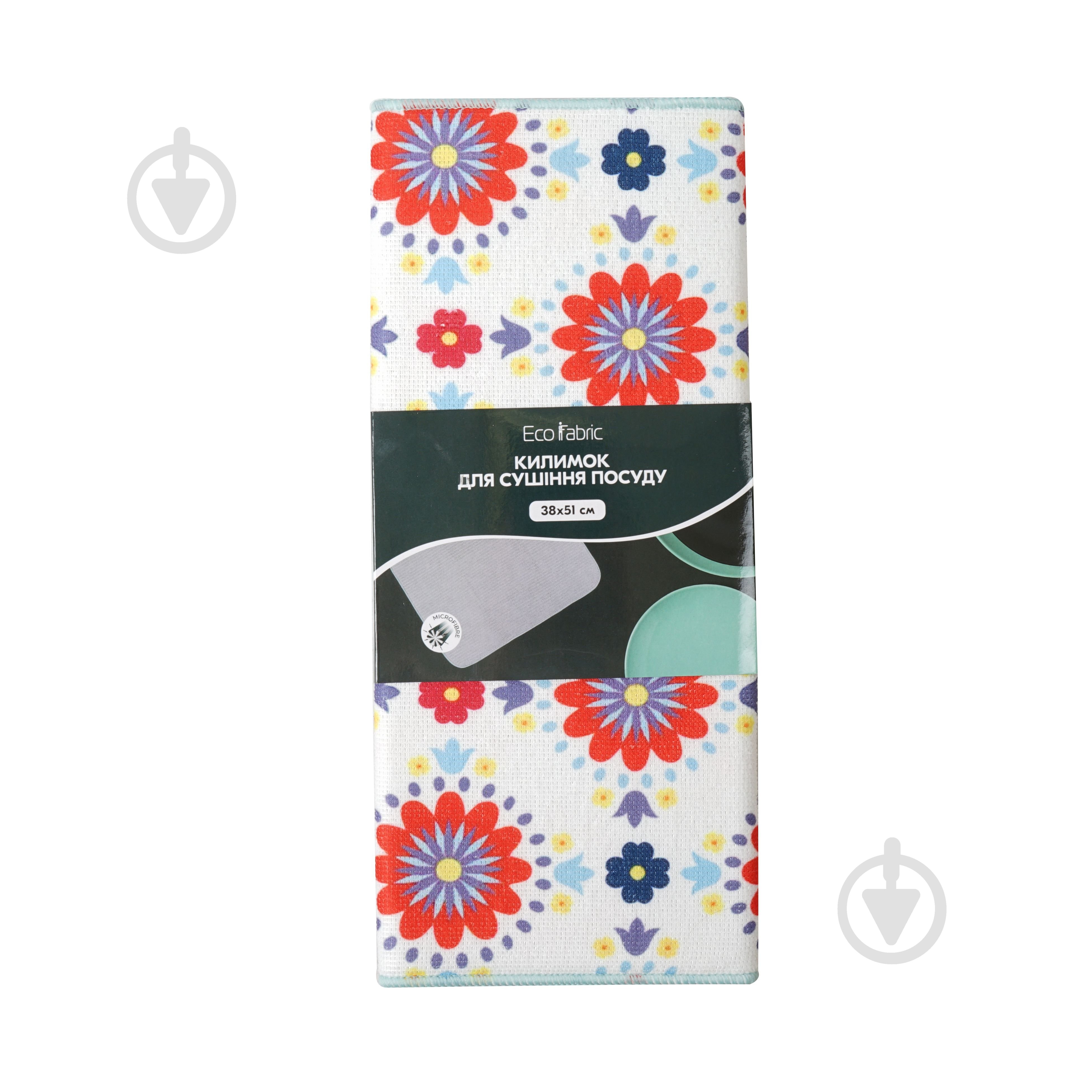 Коврик для посуды Eco Fabric 38 х 51 см цветы - фото 1 Коврик для посуды Eco Fabric 38 х 51 см цветы - фото 1