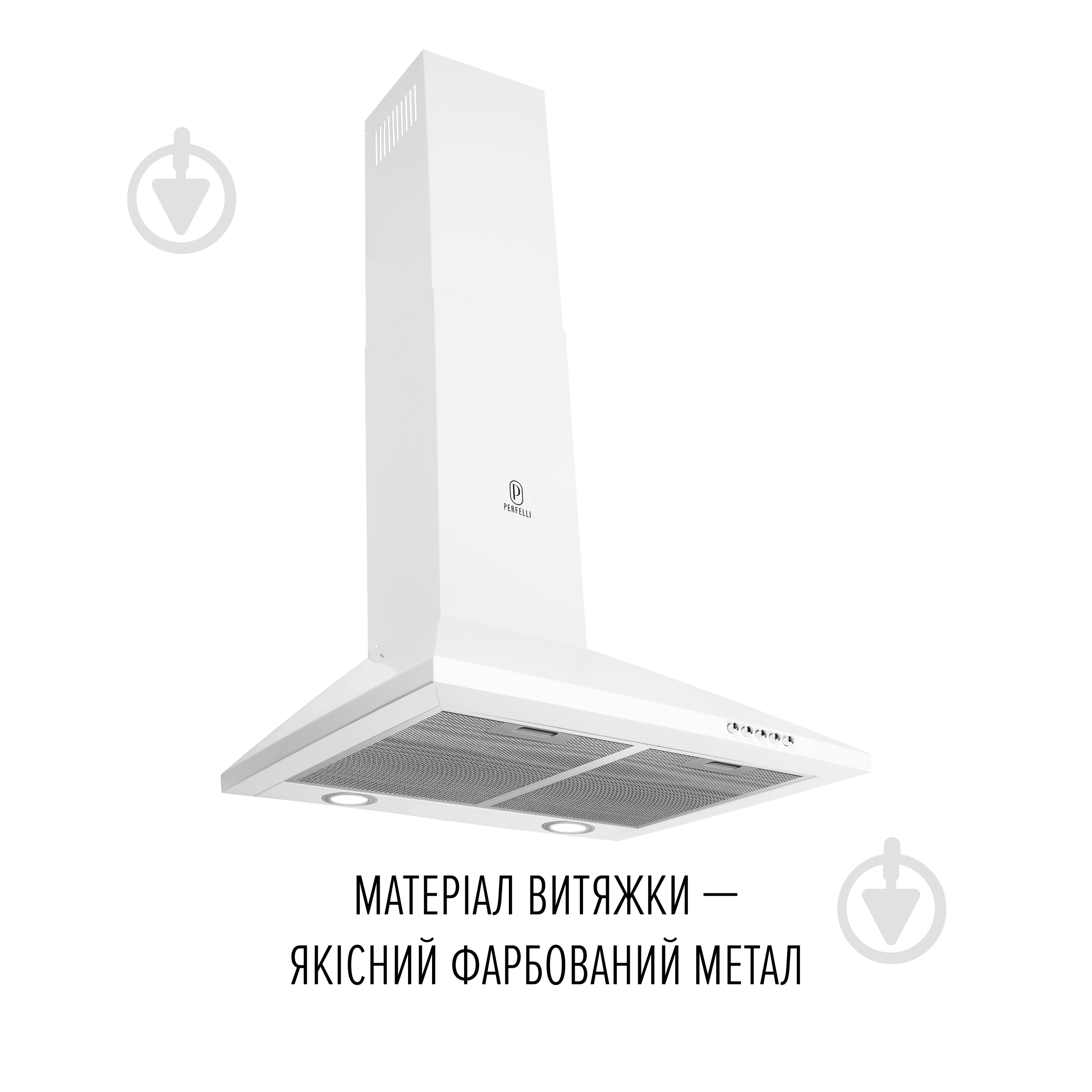 Витяжка Perfelli COSTA 5HM BIANCO COSTA 5HM BIANCO біла — фото 3